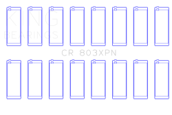 King Engine Bearings - King Bearings CR 803XPN STDX Connecting Rod Set for Chevrolet SBC - Image 2