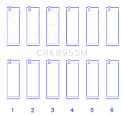 King Engine Bearings - King Bearings CR6895SM CONNECTING Rod Bearing SET for FORD ECOBOOST 3.5L V6 - Image 2