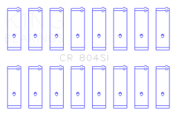 King Engine Bearings - King Bearings CR 804SI Connecting Rod Set for Ford 260CI 289CI 5.0L - Image 2