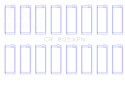 King Engine Bearings - King CR 805XPN Connecting Rod Bering Set for Chrysler 273CI 318CI 340CI 360CI - Image 2
