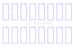 King Engine Bearings - King Bearings CR 805XPNC 010 Connecting Rod Set for Chrysler 273CI - Image 2