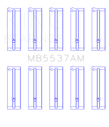 King Engine Bearings - King Bearings MB5537AM MAIN Bearing SET for MAZDA 323 FORD BPD Z5DE - Image 2