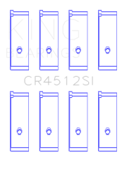 King Engine Bearings - King Bearings CR4512SI Connecting Rod Bering Set for Honda D17A1/2 1.7L 16V - Image 2