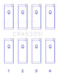 King Engine Bearings - King Bearings CR4533SI Connecting Rod Bering Set for Nissan QR25DE - Image 2