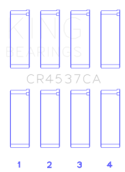 King Engine Bearings - King Bearings CR4537CA Connecting Rod Bering Set for Mini Cooper W10B16A - Image 2