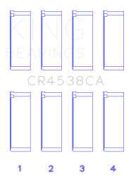 King Engine Bearings - King Bearings CR4538CA0.5 Connecting Rod Bering Set for Mini Cooper S W11B16A - Image 2