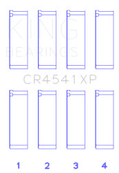 King Engine Bearings - King Bearings CR4541XP Connecting Rod Bering Set for Honda F23A F23Z K20A3 16V - Image 2