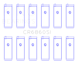 King Engine Bearings - King Bearings CR6860SI Connecting Rod Bearing Set for GM Vortec 254 - Image 2