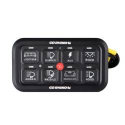 Go Rhino - Go Rhino 758CHSCRRF RGB/Bluetooth 8-Ch Light Switch Controller w/RF Control - Image 1