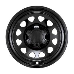 Coast To Coast - Coast To Coast IMP100BLKN 17" 12 Hole Snap-On Wheel Covers/Hub Caps - Image 1