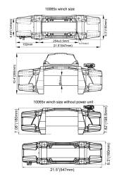 Bulldog Winch - Bulldog Winch 10065 9.5k Standard Series Winch w/Wire Rope - Image 2