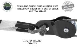 Overland Vehicle Systems - Overland Vehicle Systems 19019903 Recovery Shackle 3/4" 4.75 Ton Gray Universal - Image 5