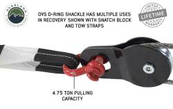 Overland Vehicle Systems - Overland Vehicle Systems 19019904 Recovery Shackle 3/4" 4.75 Ton Red - Image 5