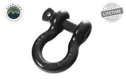 Overland Vehicle Systems - Overland Vehicle Systems 19019901 Recovery Shackle 3/4 4.75 Ton Black - Image 1