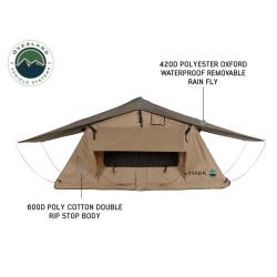Overland Vehicle Systems - Overland Vehicle 18119733 LD TMBK-3 Tan/Green Roof Top Tent w/Annex & Ladder - Image 2