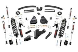 Rough Country Suspension Systems - Rough Country 59358 6" V2 Coilover Lift Kit for 05-07 F250/F350 SD Diesel 4WD - Image 1