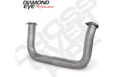 Diamond Eye Performance - Diamond Eye 321099 Crossover Pipe 2.5" Aluminized for 93-00 Chevy & GMC Diesel - Image 1