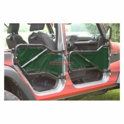 Steinjager - Steinjager Mesh Tube Door Covers Front-Dark Green for Wrangler JL J0048361 - Image 2