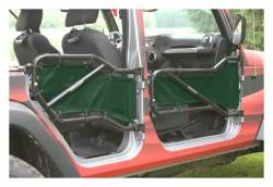 Steinjager - Steinjager Mesh Tube Door Covers Front/Rear-Dark Green for Jeep JK J0043606 - Image 1