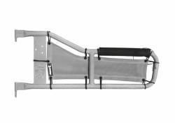 Steinjager - Steinjager Mesh Tube Door Covers Front-Gray for Jeep Scrambler J0045610 - Image 1