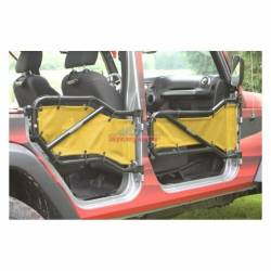Steinjager - Steinjager Mesh Tube Door Covers Rear-Yellow for Wrangler JL J0048372 - Image 2