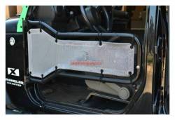 Steinjager - Steinjager Mesh Tube Door Covers Front-Gray for Wrangler JK J0041369 - Image 1