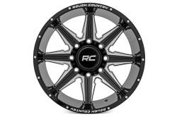 Rough Country Suspension Systems - Rough Country 91201210M 91M Series Wheel 20x12 8x6.5 -44mm Black/Machined - Image 2