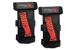 Fishbone Offroad - Fishbone Offroad FB55280 Paracord Grab Handles w/Three Straps Red - Image 1