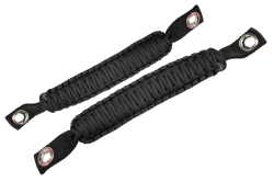 Fishbone Offroad - Fishbone Offroad FB55283 Paracord Grab Handles Black for 07-18 Jeep Wrangler JK - Image 1