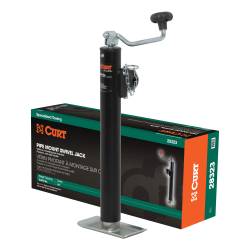 CURT - CURT 28323 Pipe Mount Swivel Jack - Image 1
