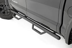 Rough Country Suspension Systems - Rough Country RCT0786CCB 3" Drop Step Nerf Bars Black for 07-21 Tundra CrewMax - Image 1