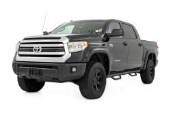 Rough Country Suspension Systems - Rough Country RCT0786CCB 3" Drop Step Nerf Bars Black for 07-21 Tundra CrewMax - Image 2