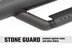 Rough Country Suspension Systems - Rough Country RCT0786CCB 3" Drop Step Nerf Bars Black for 07-21 Tundra CrewMax - Image 4