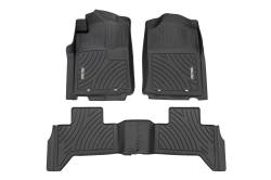 Rough Country Suspension Systems - Rough Country Front/Rear Floor Liners-Black for 12-15 Tacoma Double FF-71213 - Image 1