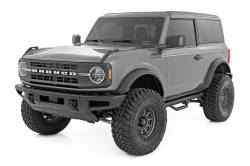 Rough Country Suspension Systems - Rough Country 3" Drop Step Nerf Bars-Black 21-25 Ford Bronco 2DR RCF21582DB - Image 2