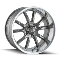 Ridler Wheels - Ridler Wheels 650 Series 20x10 5x5.0 0mm Gray/Polished 650-2173G - Image 1