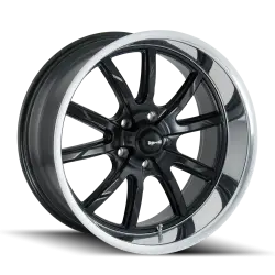 Ridler Wheels - Ridler Wheels 650 Series 20x8.5 5x5.0 0mm Matte Black/Polished 650-2873MB - Image 1