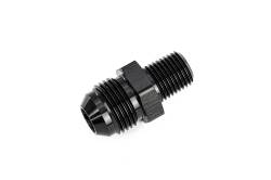 HPS Performance - HPS AN816-7 -8AN Flare To 1/4" NPT/Metric Adapter Straight Black - Image 2