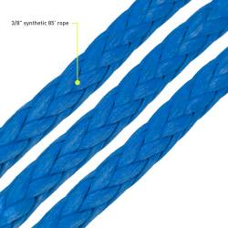 Mishimoto - Mishimoto BNWN-SR-38-85BL Borne Off-Road 3/8" x 85ft Synthetic Winch Rope Blue - Image 2