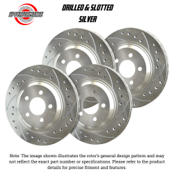 SP Performance - SP Perf KT-FRR-F-P-002779 Drill/Slot SVR Rotors for 10-16 Hyundai Genesis Coupe - Image 1