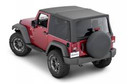 MasterTop - MasterTop 16032301 Black Mesh Trail Screens for 10-18 Jeep Wrangler JK 2dr - Image 3