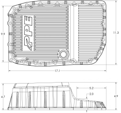 Pacific Performance Engineering - PPE 128051600 Heavy-Duty Cast Aluminum Transmission Pan Raw 6L80 for 07-20 GM - Image 7