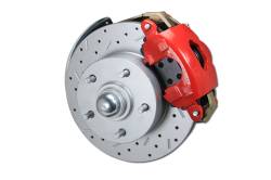 Leed Brakes - Leed Brakes RFC1002SMX Spindle Kit w/Drilled Rotors & Red Calipers - Image 2