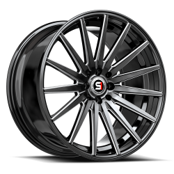 Spec-1 - Spec-1 SP-6919852338GBM SP-69 Wheel 19x8.5 5x100/4.5 38mm Black/Machined - Image 1