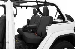 Bestop - Bestop 29291-35 Polyester Rear Seat Cover Blk Diamond for 18-23 Wrangler JL 4DR - Image 2