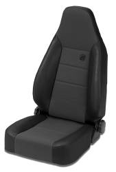 Bestop 39438-15 Trailmax II Sport Fabric/Vinyl Front Seat Blk for 76-86 CJ/YJ/TJ