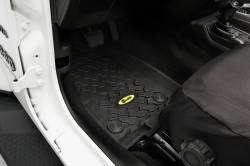 Bestop 51514-01 Front Seat Floor Liner Set Black for 18-26 Jeep Wrangler JL