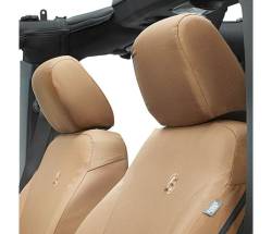 Bestop - Bestop 29283-04 Polyester Front Seat Cover Set Tan for 07-18 Jeep Wrangler JK - Image 2
