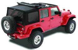 Bestop 79847-17 Replace-A-Top w/o Hardware Black Twill for 10-18 Wrangler JK 4DR