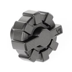 Rugged Ridge - Rugged Ridge 11229.10 Aluminum Black Elite Fuel Cap 01+ Jeep Wrangler/Gladiator - Image 1